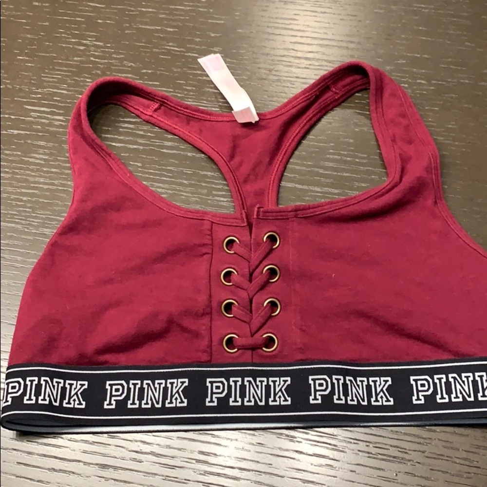 Burgundy exercise top